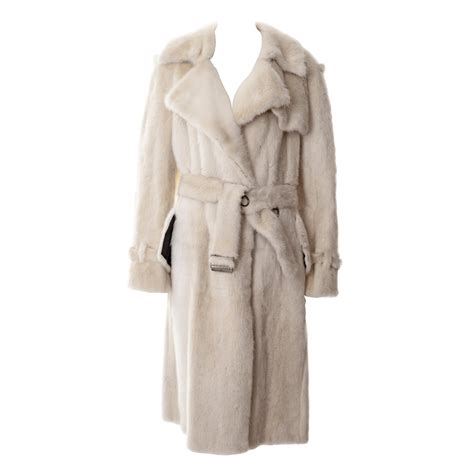 gucci mink fur white mens|Gucci trench coat men's.